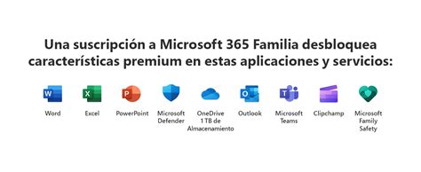 que incluye microsoft 365 familia.